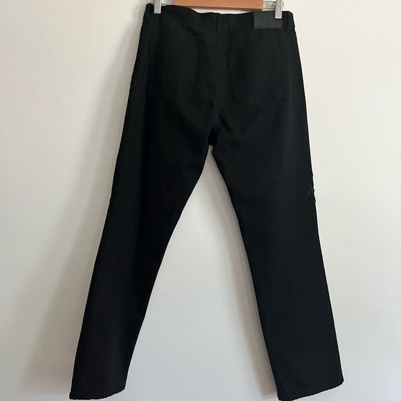 Lauren Ralph Lauren Black Embroidery Embellished High Rise Straight Leg Jeans - Picture 2 of 11